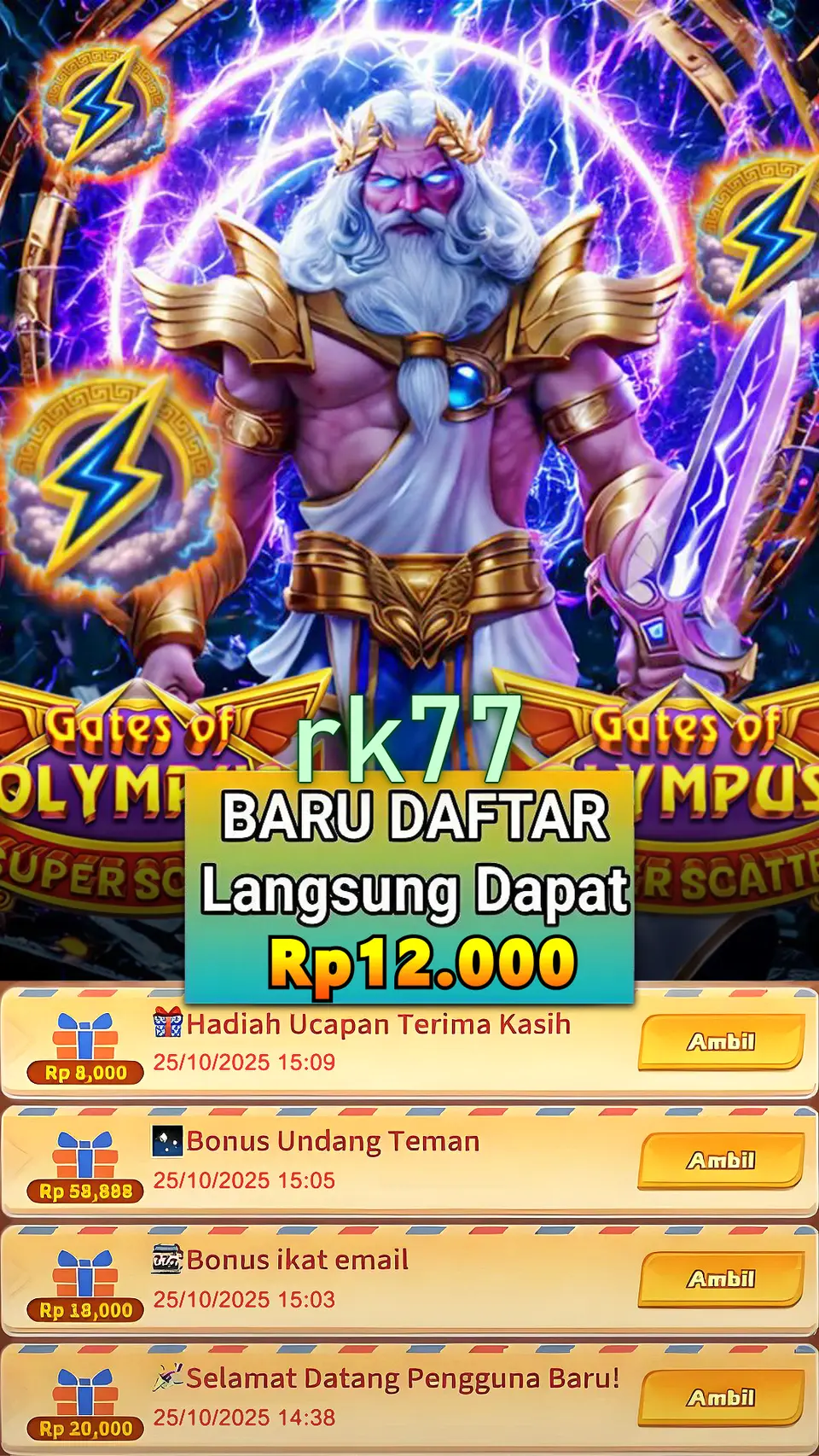 rk77 Masuk